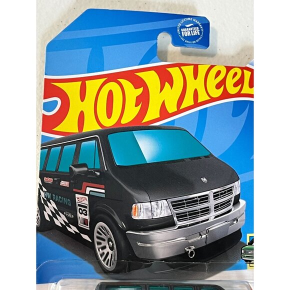 Hot Wheels 2024 Dodge Van HW Vans Black Checker 1:64 Diecast Car NOC - Picture 4 of 9